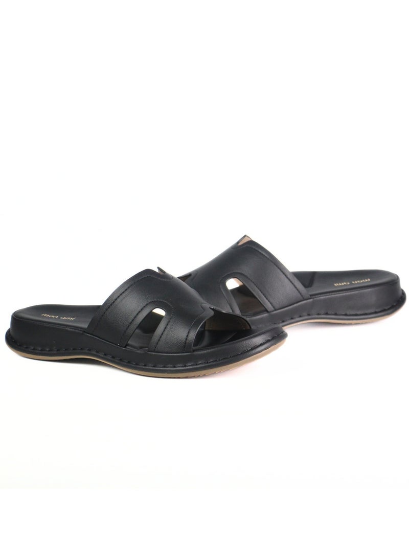 Mon Ami Women Comfort Slide Sandals | Soft Cushioned Footbed | Lightweight Easy Slip On Design | Anti Slip Sole | Open Toe Daily Wear Sandals | Comfortable Footwear For Home Casual Use Walking And Everyday Comfort - Image 4